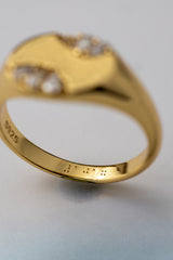forme ring (925 sterling silver w/ 18k gold)