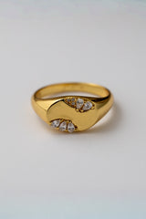 forme ring (925 sterling silver w/ 18k gold)